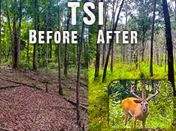 Before and After TSI: Awesome Wildlife Habitat Easily Created